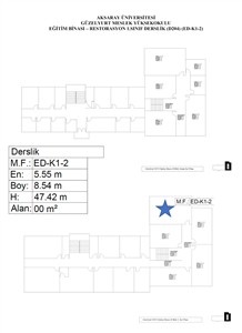 Eğitim Binası - Restorasyon 1.Sınıf Derslik D204 ED-K1-2